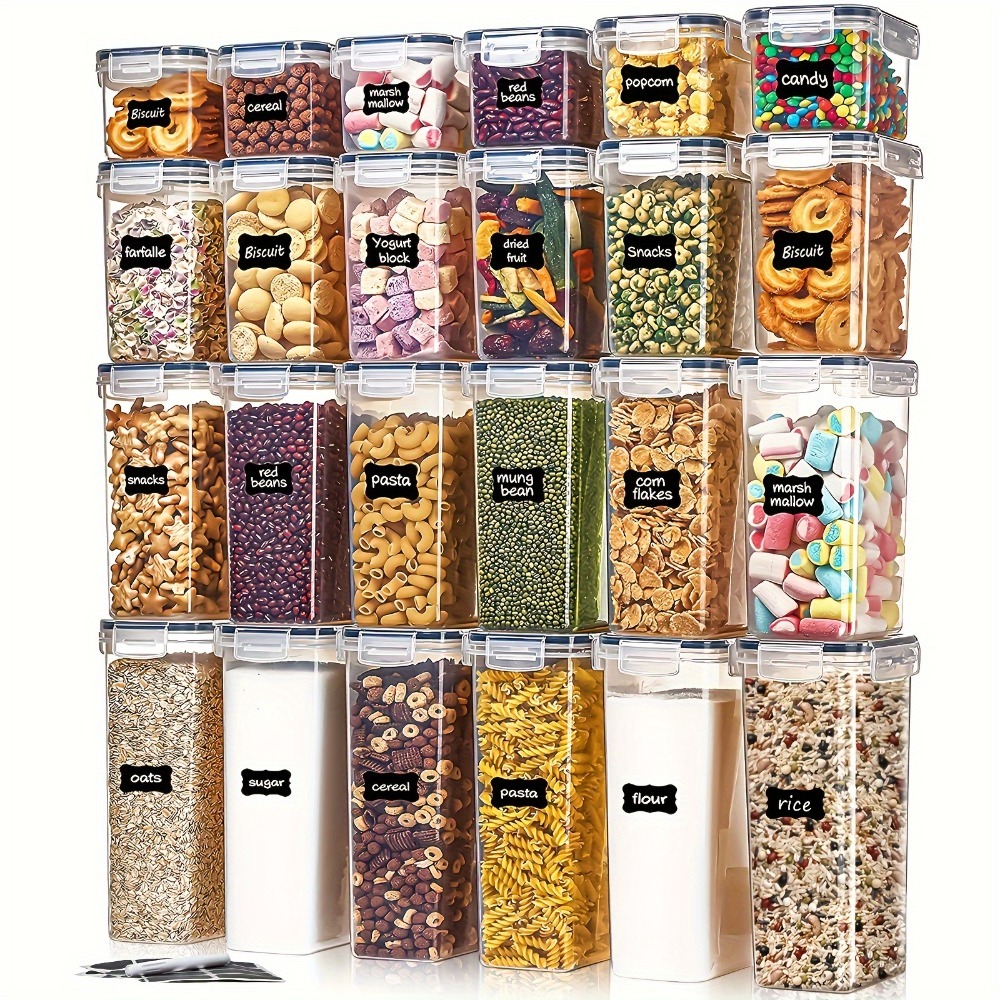 Tea Coffee Sugar Container - 24 adet gıda saklama kapları 12