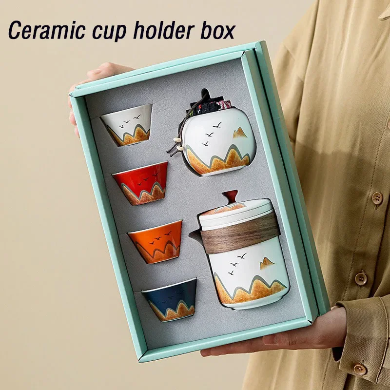Coffee Tea Mix - Hediye Kutusu, Çin Tarzı Seramik Çay