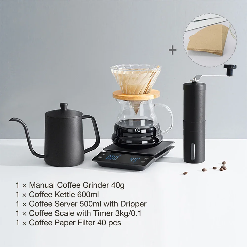 Pour Over Kettle - Damla kahve seti üzerine dökün kahve