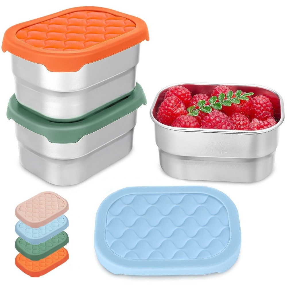 Tea Coffee Sugar Container - Yeni Paslanmaz Çelik Gıda Kabı İstiflenebilir