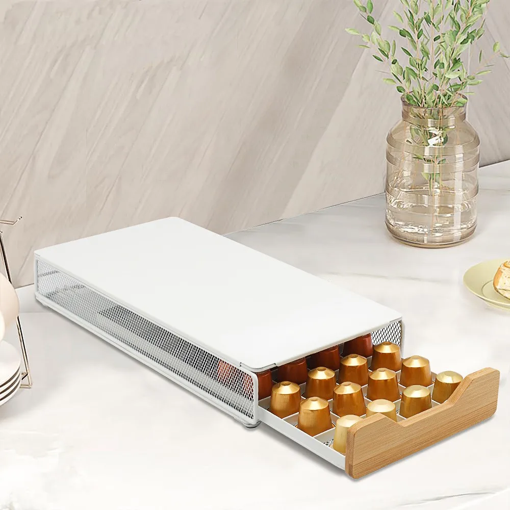 Coffee Capsule Holder - 40 Bölmeli Nespresso Kahve Kapsülü Kutusu,
