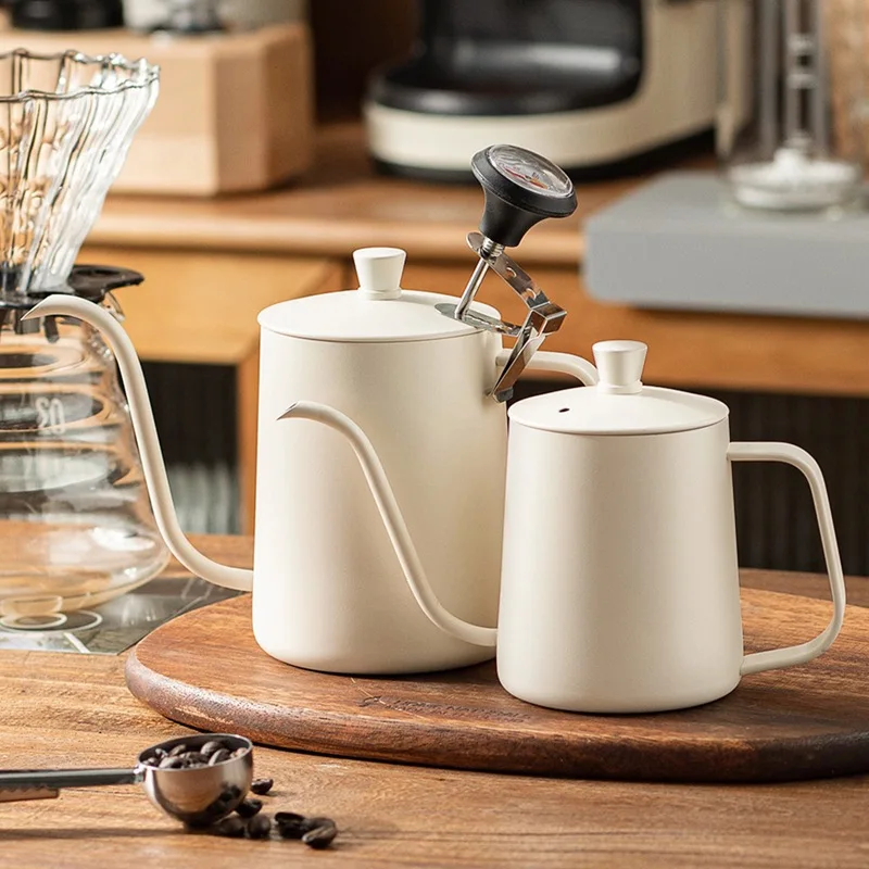 Pour Over Kettle - Paslanmaz Çelik Kahve Demleme Sürahisi, Kapaklı