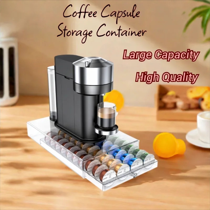 Coffee Capsule Holder - 40 adet kahve kapsülü bölme tutucu