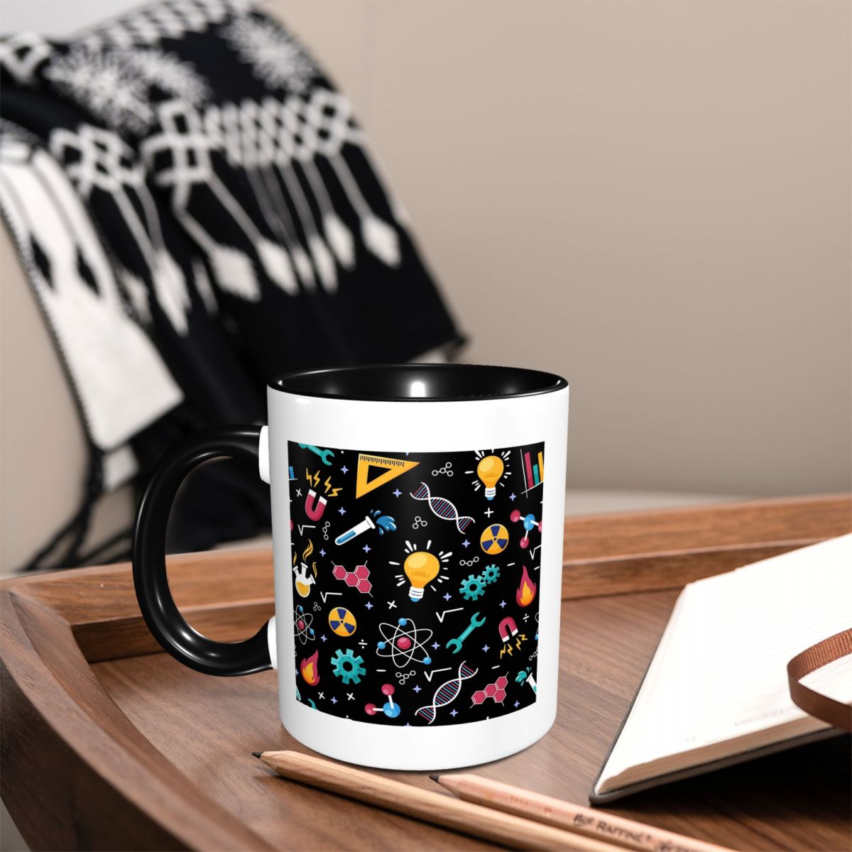 Coffee Tea Icon - STEM Simgeleri Desen Bilim Mühendislik Kupa