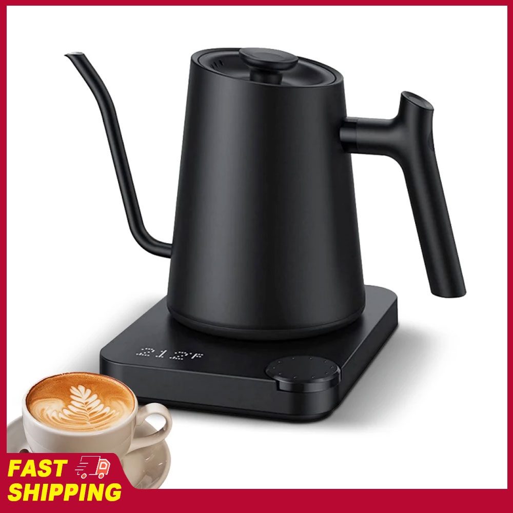 Pour Over Kettle - Gooseneck 0.9L Sıcaklık Kontrollü Paslanmaz Çelik