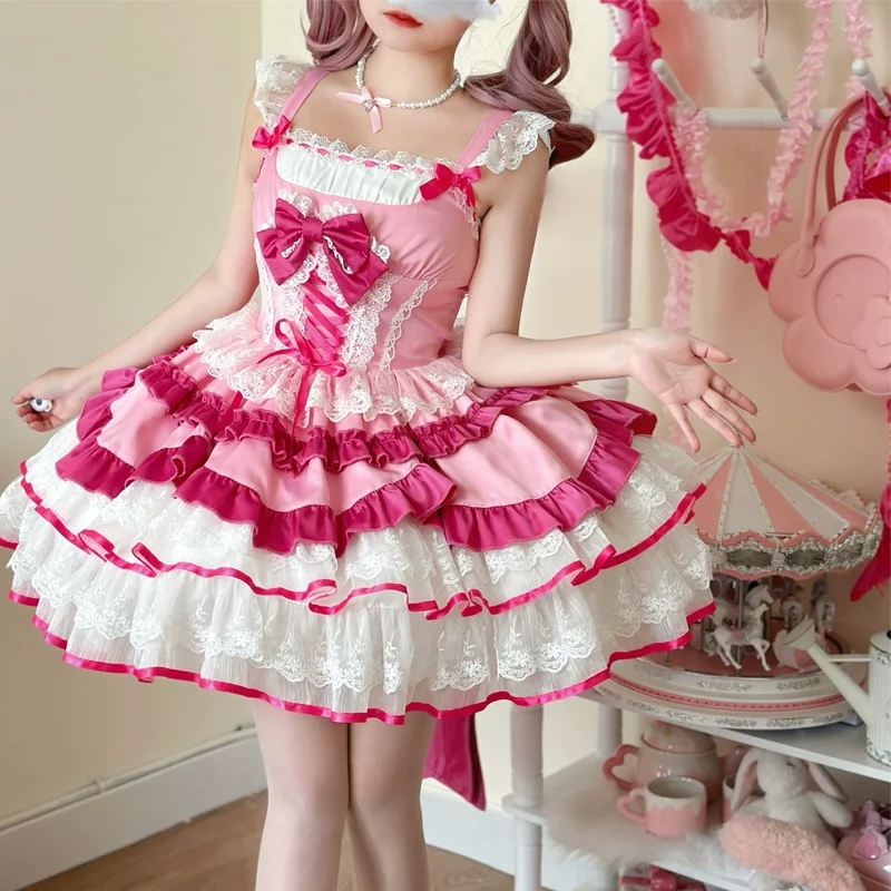 Coffee Tea Weight Loss - Pembe Tatlı Lolita JSK Elbise Kawaii