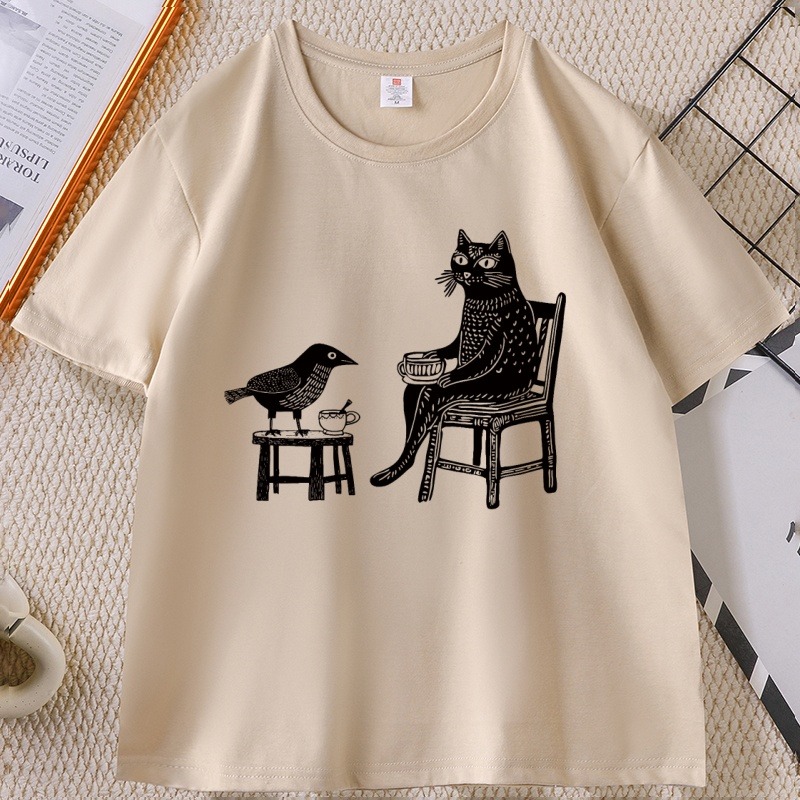 Draw Coffee And Tea - Arkadaşlarla Kahve ve Çay Grafik T-Shirt