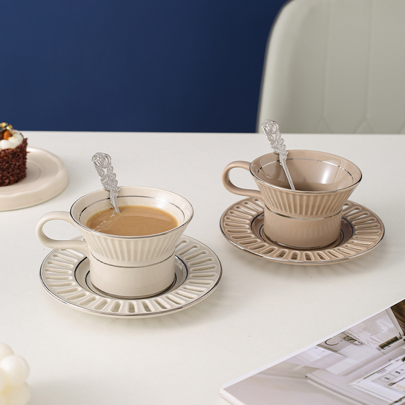 Coffee Tea Mix - Lüks Seramik Kahve Fincanı Bulaşık İskandinav