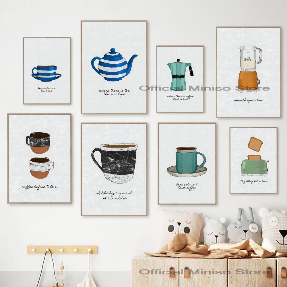Kahve Çay Mutfak Eşyaları Post - Wallpaper Coffee And Tea incelemesi ve fiyatı