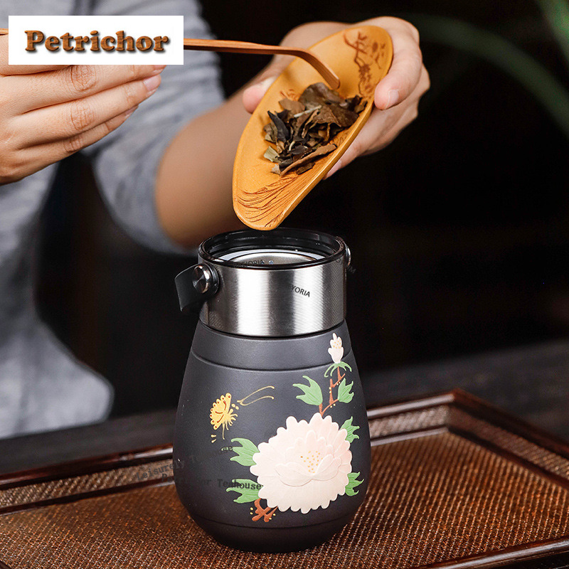 HOYIHM 400ml Yixing Mor Kil Te - Coffee Tea Flask incelemesi ve fiyatı