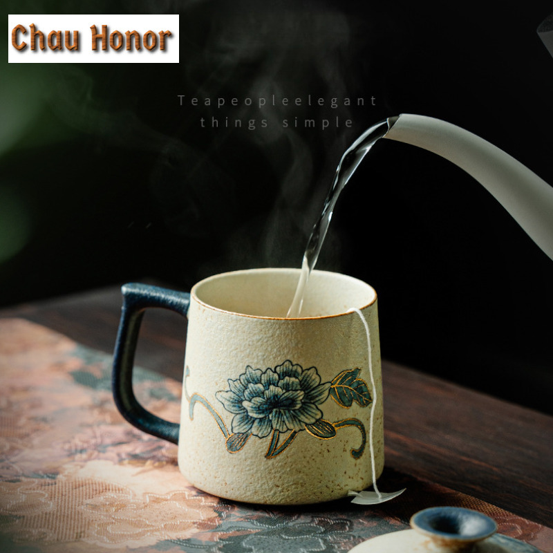 330 ml Mavi Ve Beyaz Çakmaktaş - Draw Coffee And Tea incelemesi ve fiyatı
