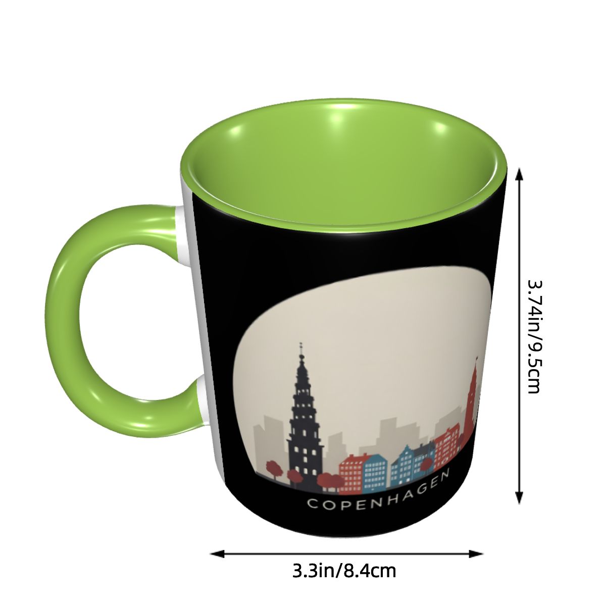 Kopenhag Seyahat İkonu Kupa Ko - Coffee Tea Icon incelemesi ve fiyatı