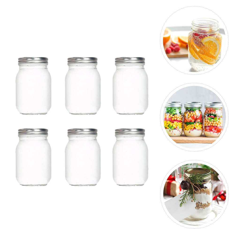 6 adet şeffaf yuvarlak cam kav - Coffee Tea Jars incelemesi ve fiyatı