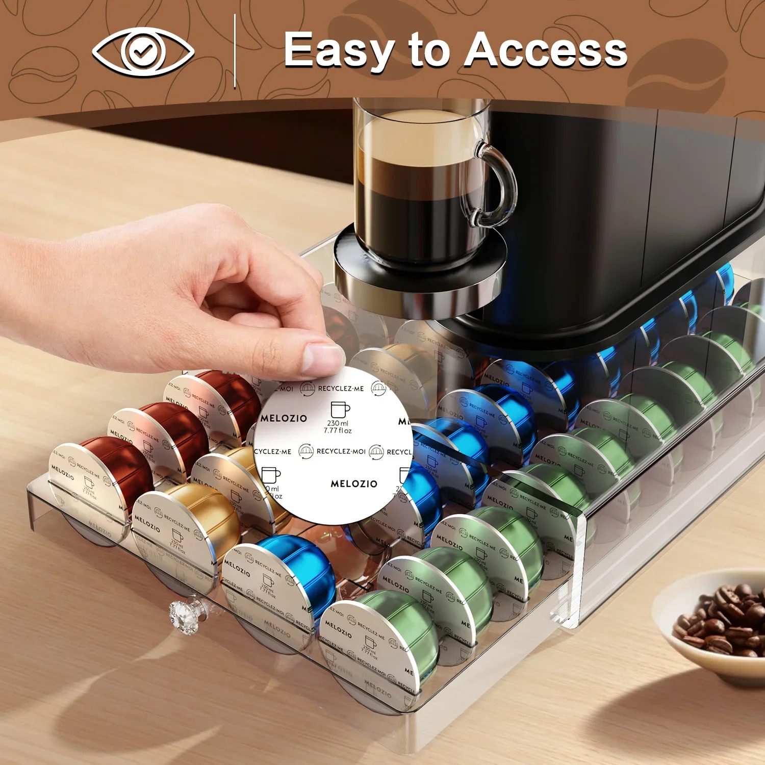 40 adet kahve kapsülü bölme tu - Coffee Capsule Holder incelemesi ve fiyatı