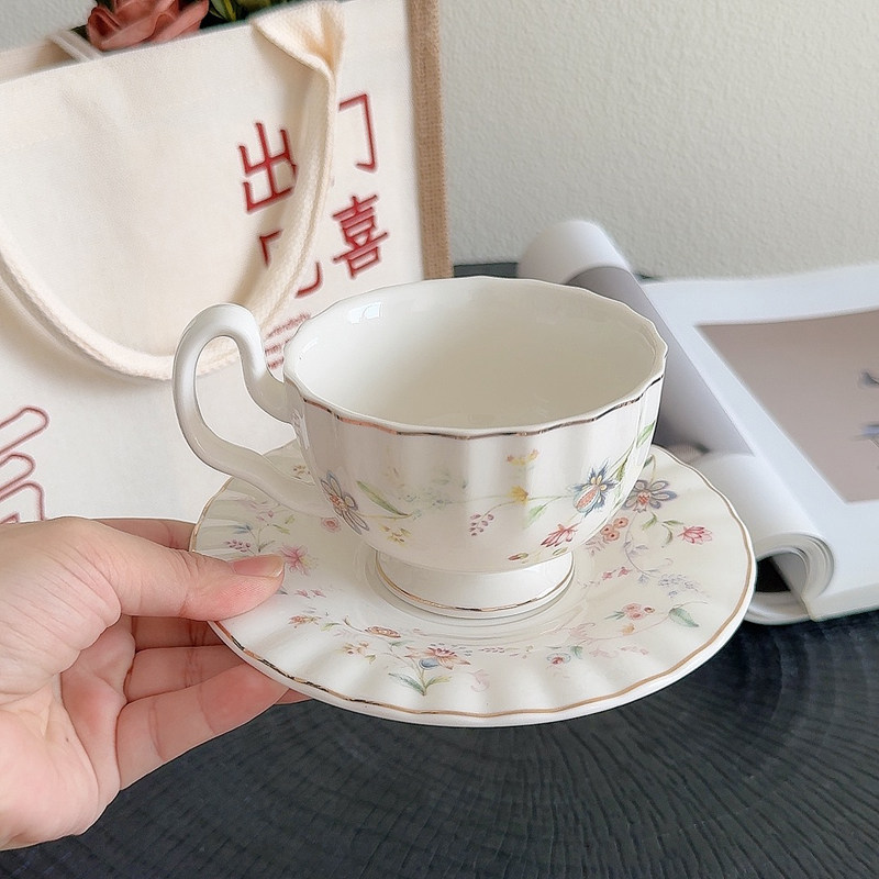 Altın Desenli Çiçek Baskılı Ka - Draw Coffee And Tea incelemesi ve fiyatı