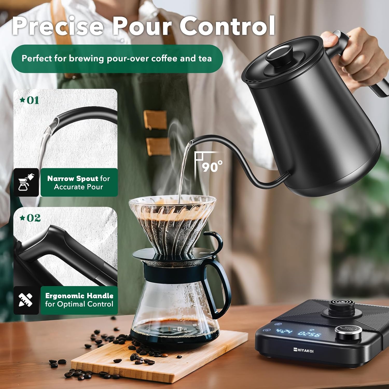 Gooseneck Elektrikli Su Isıtıc - Pour Over Kettle incelemesi ve fiyatı