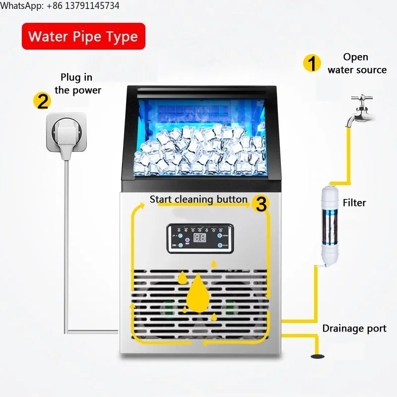 60FF buz yapım makinesi 60 kg  - Coffee Tea Machine For Home incelemesi ve fiyatı