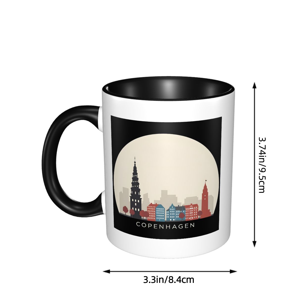 Kopenhag Seyahat Simgesi Kupa  - Coffee Tea Icon incelemesi ve fiyatı