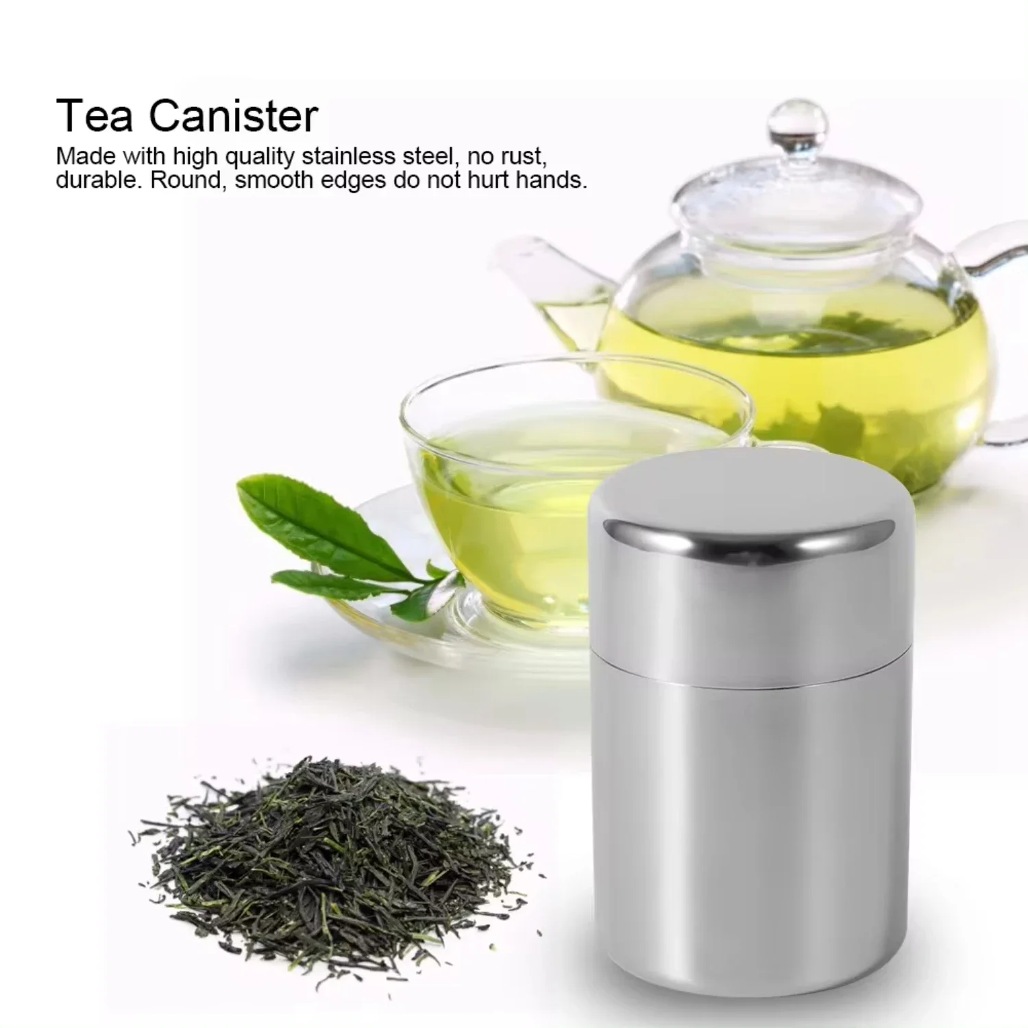 Paslanmaz Çelik Çay Yaprağı Te - Tea Coffee Sugar Container incelemesi ve fiyatı