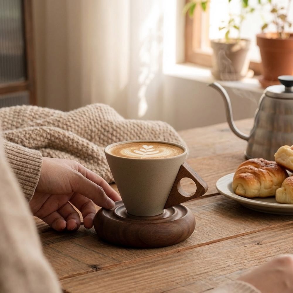 Kaba Seramik Üçgen Koni Kupa R - Coffee Tea Flask incelemesi ve fiyatı