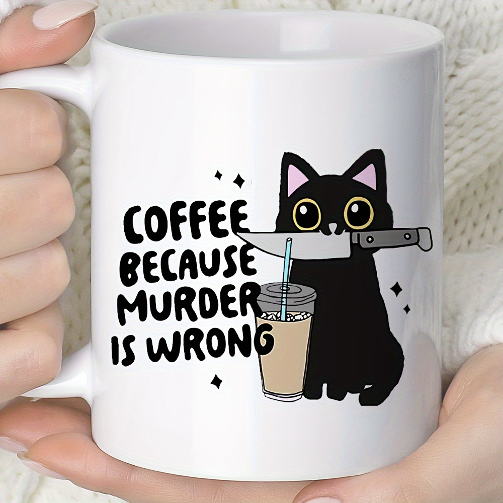 Sassy Siyah Kedi Kupası 