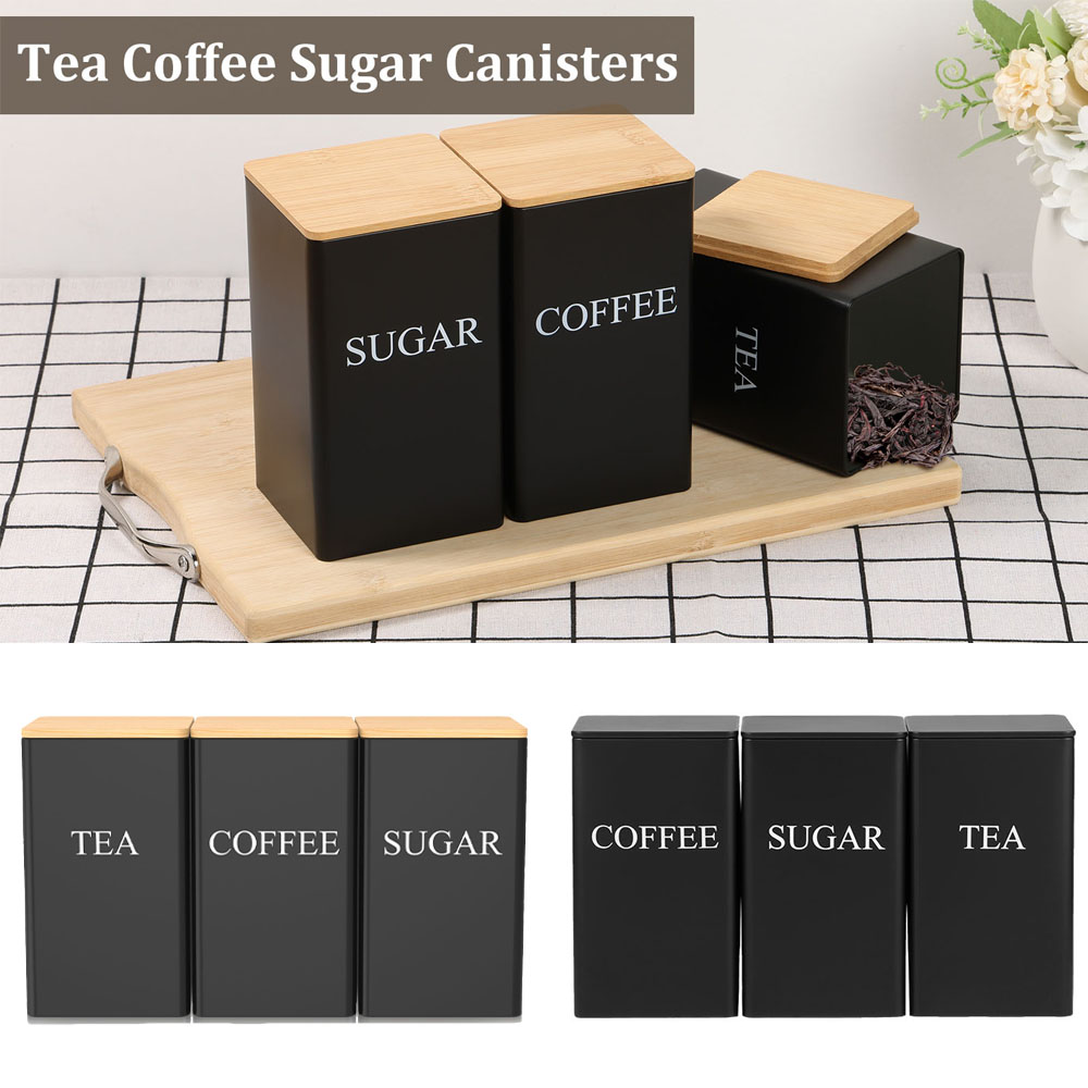 Kahve Çekirdeği Depolama Kavan - Tea Coffee Sugar Container incelemesi ve fiyatı